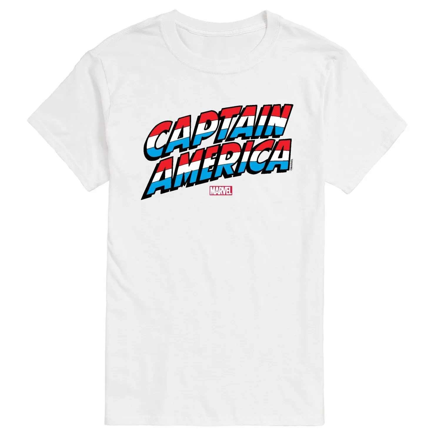 Men's Captain America Logo Short Sleeve Tee sold by Zulily