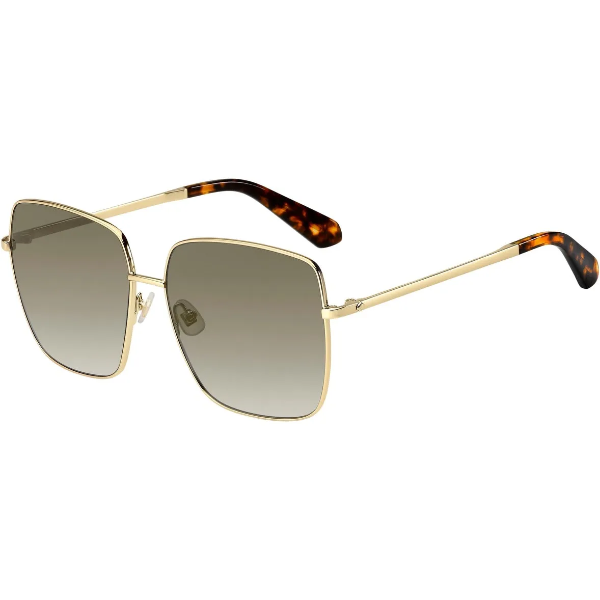Gold Dark Havana Women's Square Metal Sunglasses sold by Zulily