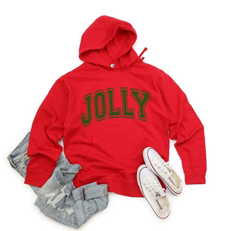 Jolly Varsity Thick Outline Graphic Hoodie sold by Zulily