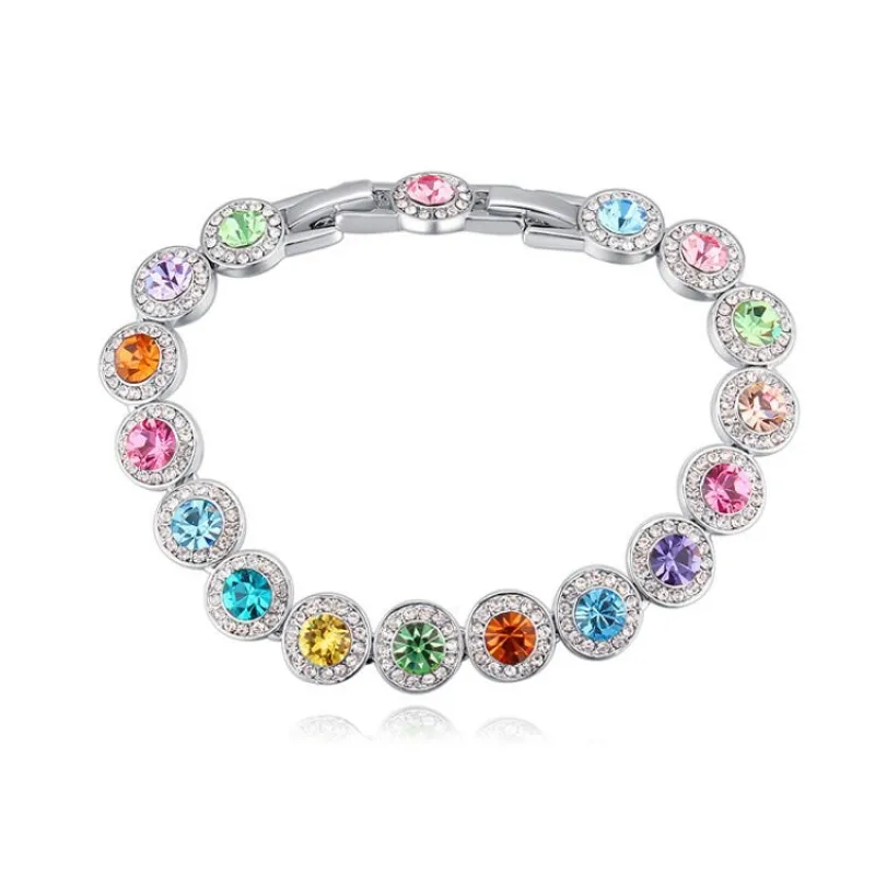 Multi Colored Swarovski Crystal Bracelet sold by Zulily