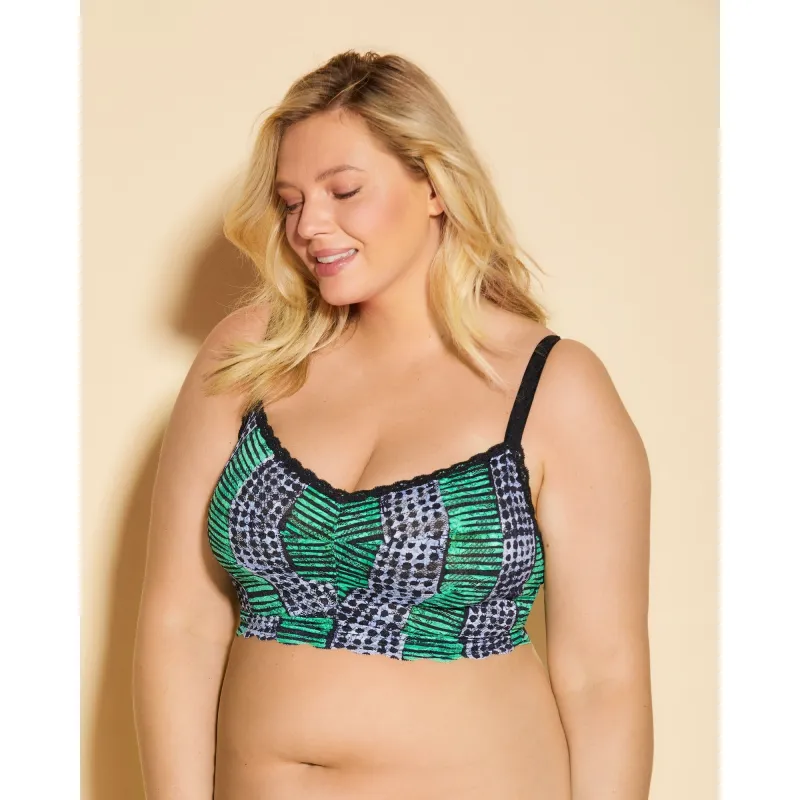 Never Say Never Printed Ultra Curvy Sweetie Bralette sold by Zulily