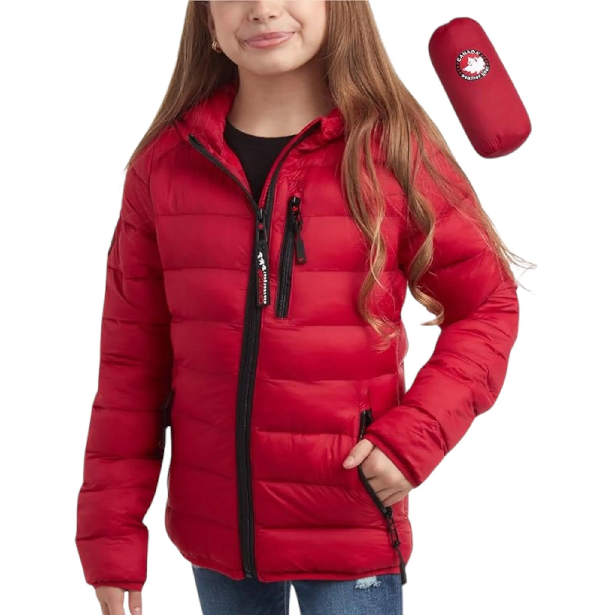 Girls Lightweight Packable Bubble Coat sold by Zulily