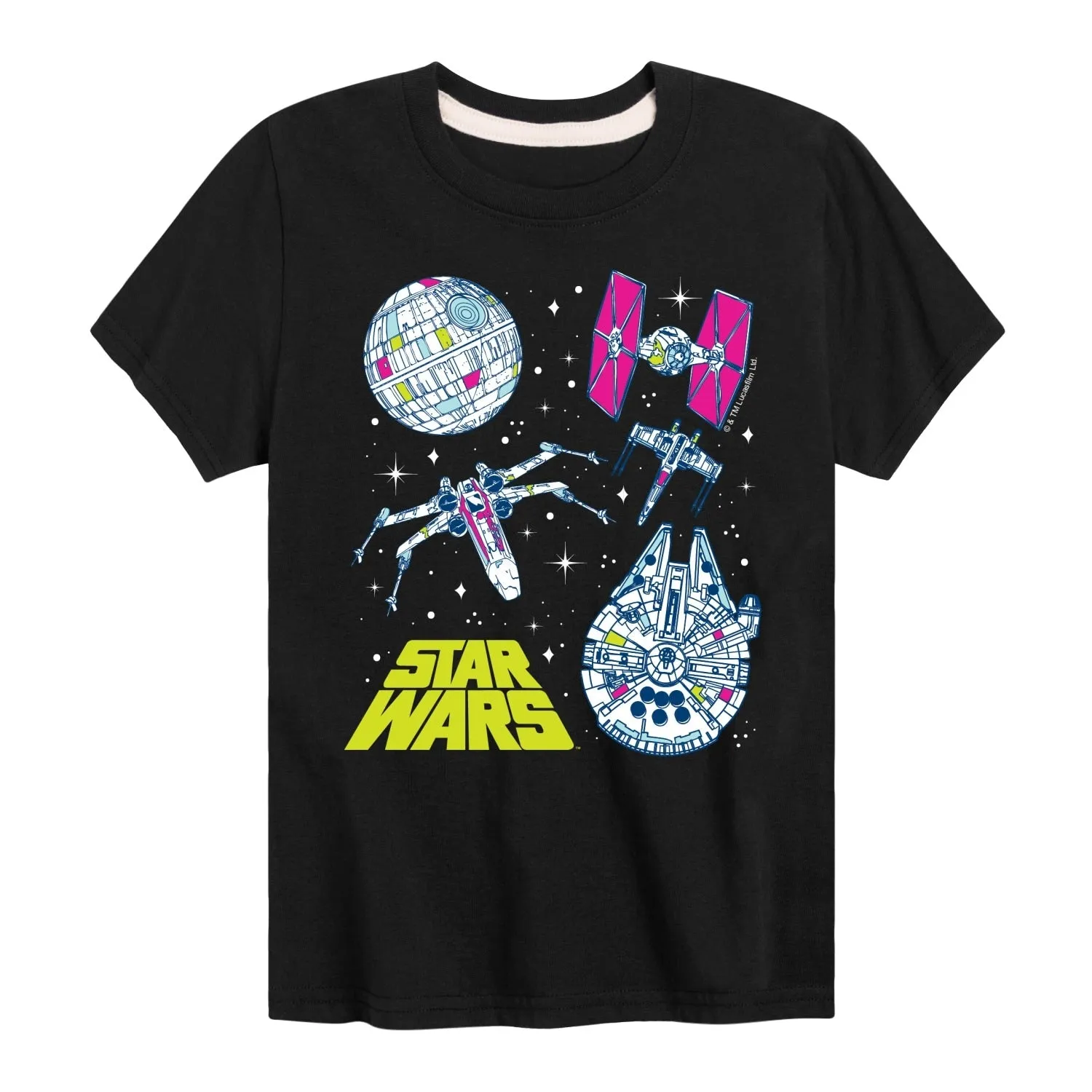 Boy's Star Wars Ship Grid Short Sleeve Tee sold by Zulily