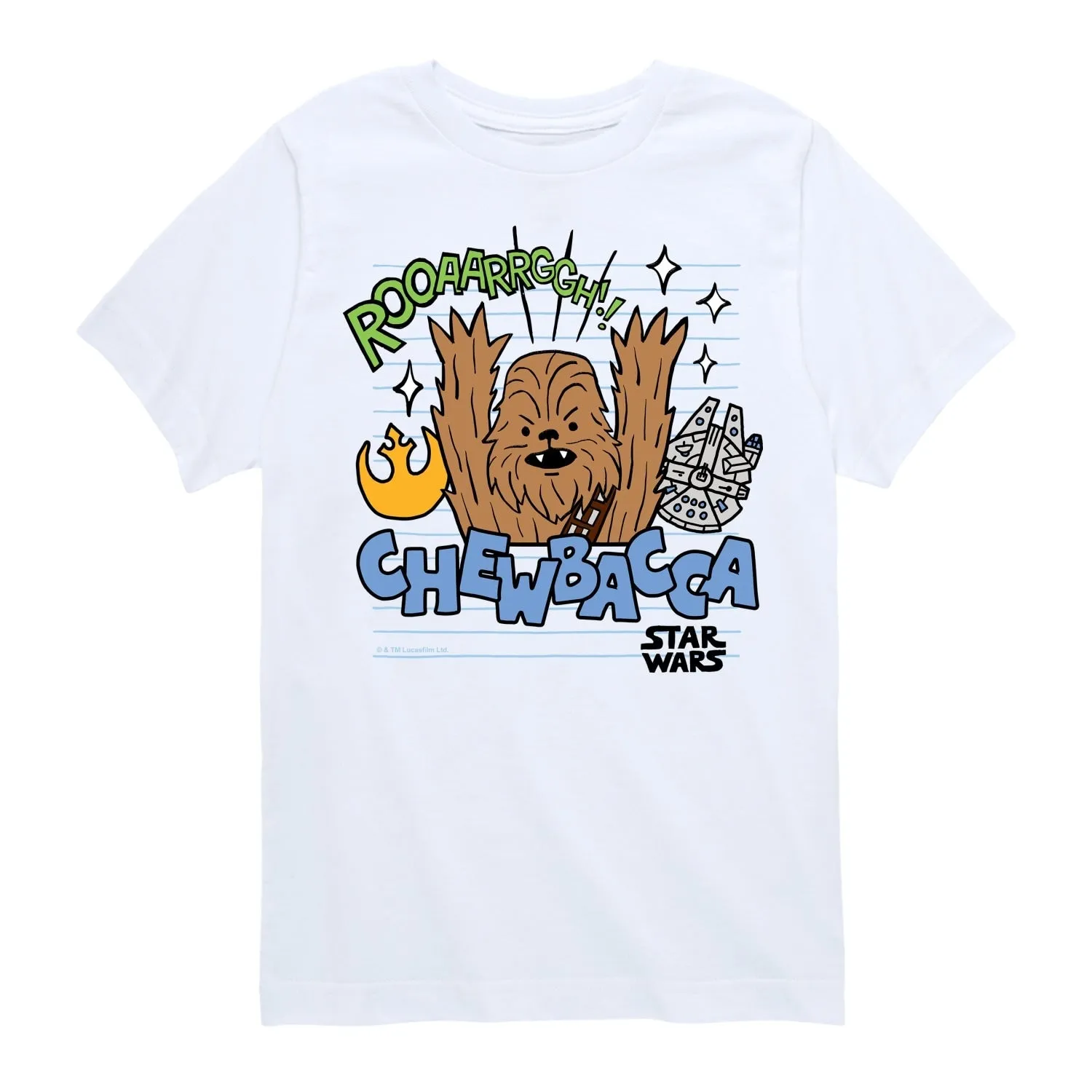 Boy's Star Wars Scribble Chewy Short Sleeve Tee sold by Zulily