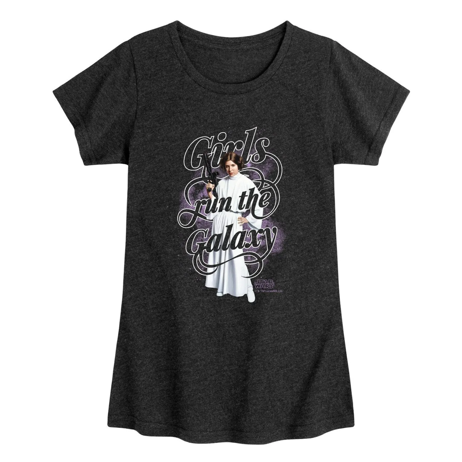 Girl's Star Wars Girls Run The Galaxy Short Sleeve Tee sold by Zulily