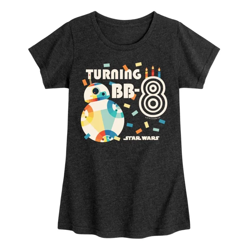 Girl's Star Wars Turning BB 8 Short Sleeve Tee sold by Zulily