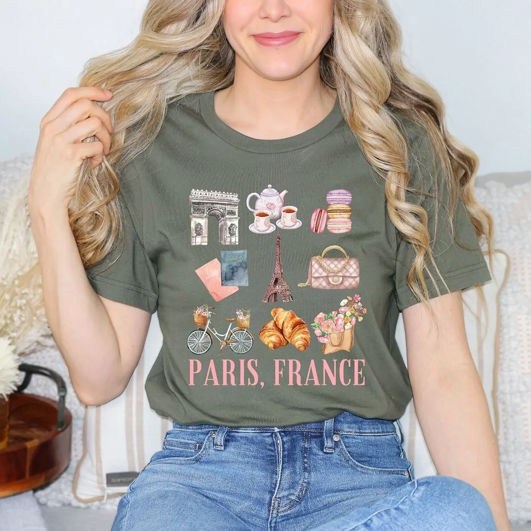 Paris Travel Collage Short Sleeve Crewnneck Tee sold by Zulily product image thumbnail 3