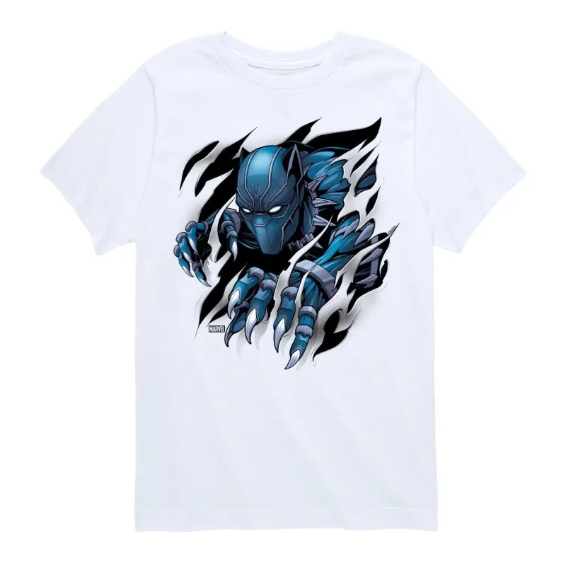 Boys Black Panther Rip Shirt Short Sleeve Tee sold by Zulily