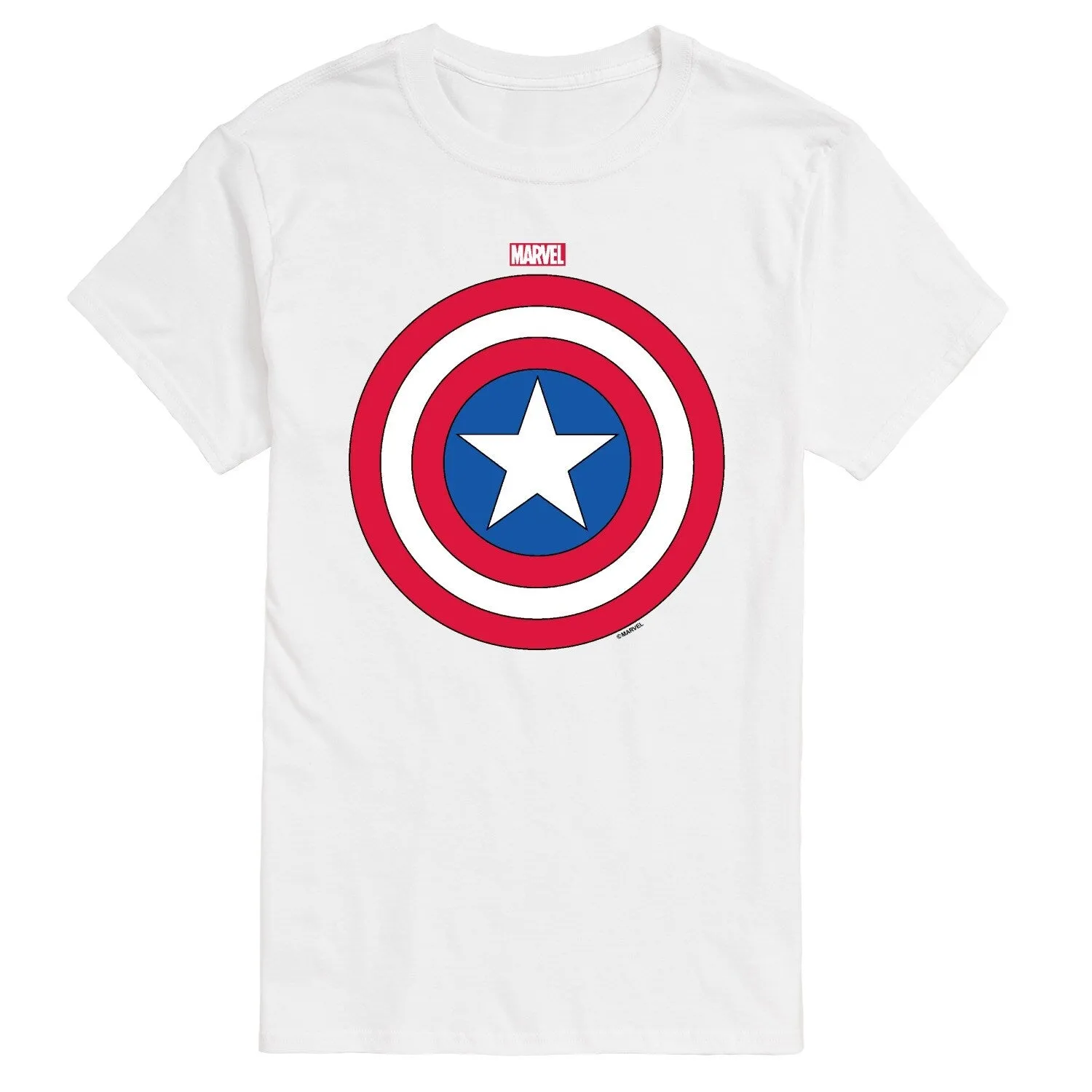 Men's Captain America Logo Shield Short Sleeve Tee sold by Zulily