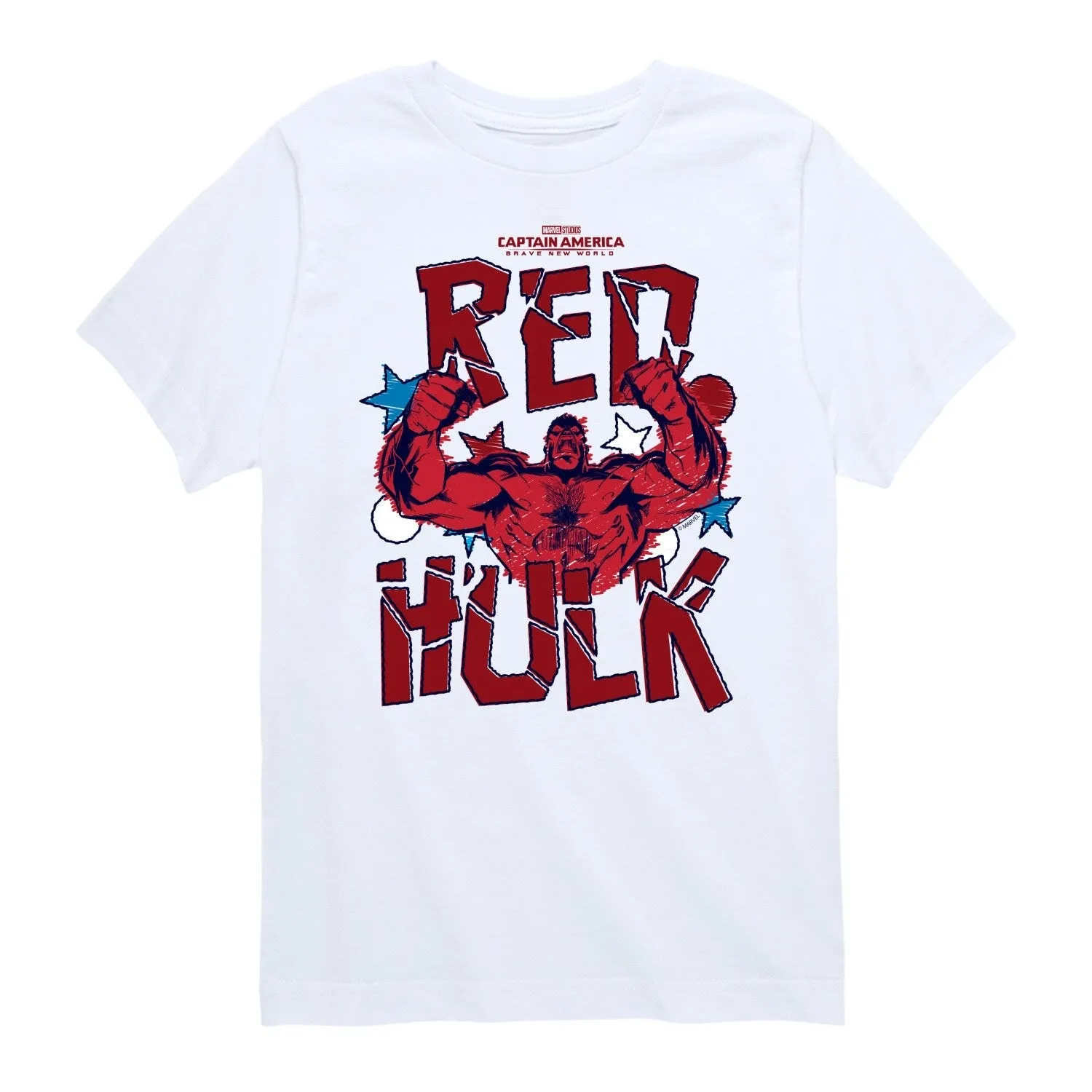 Boys Captain America: Brave New World Red Hulk Short Sleeve Tee sold by Zulily