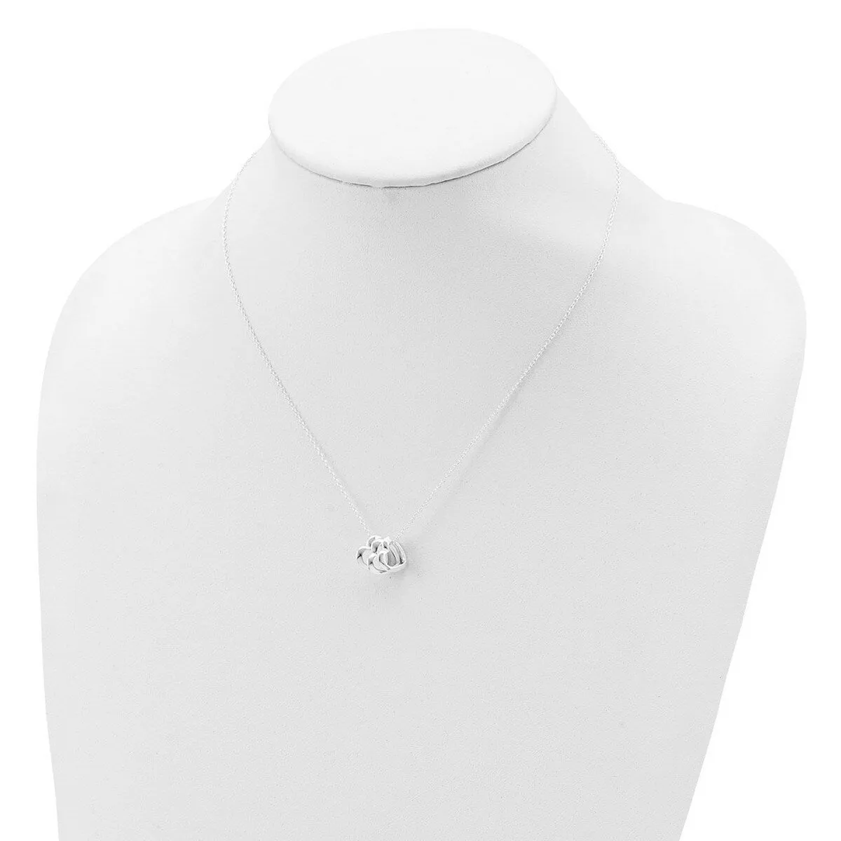 Curata 925 Sterling Silver Lobster Closure Polished Heart Necklace - 18" sold by Zulily product image thumbnail 3