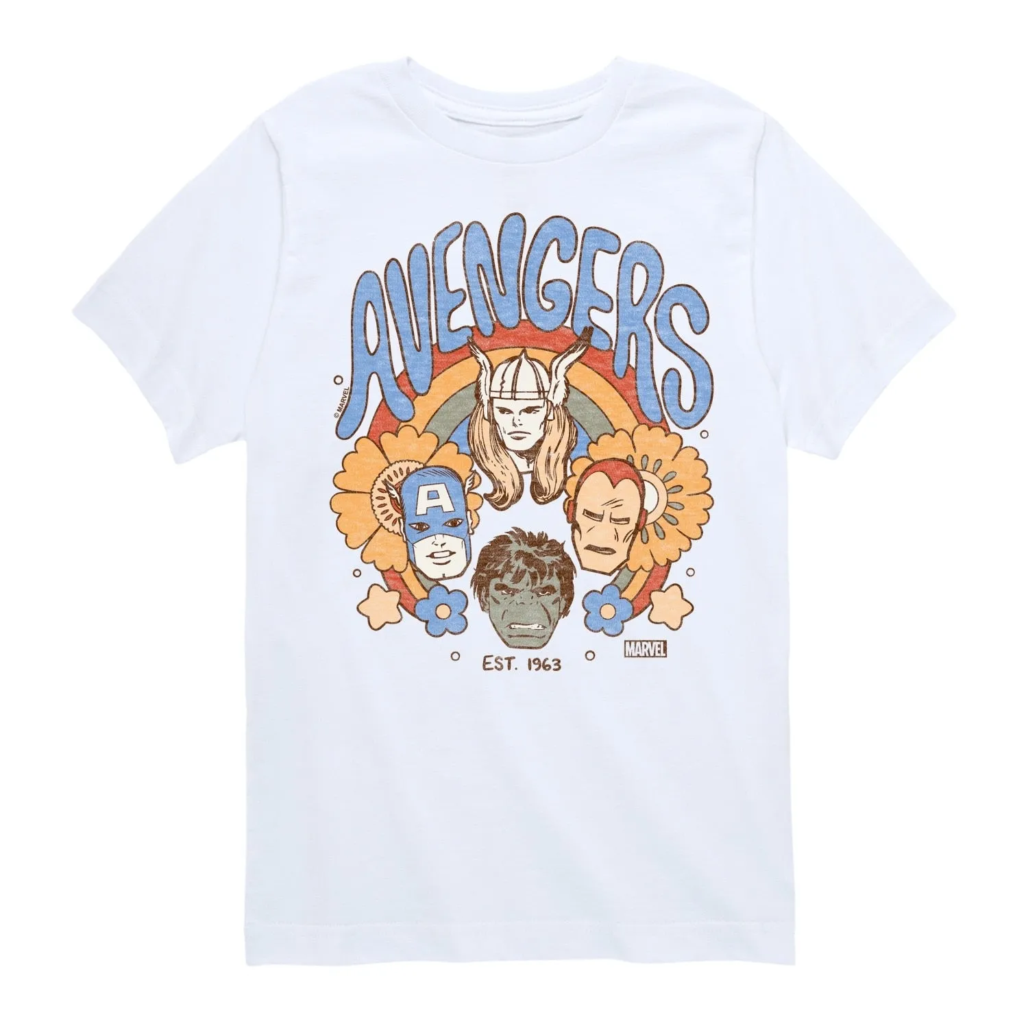 Boys The Avengers Florals Short Sleeve Tee sold by Zulily