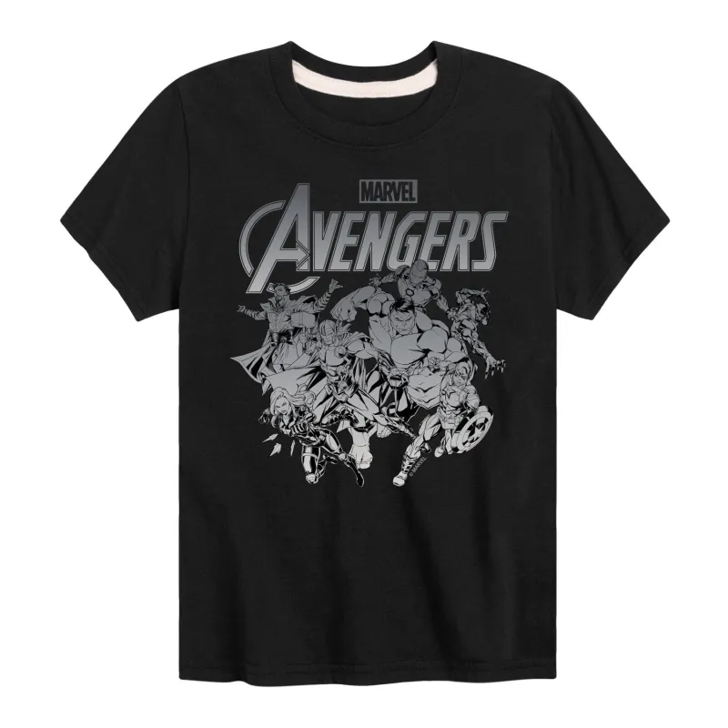 Boys The Avengers Group Logo Short Sleeve Tee sold by Zulily