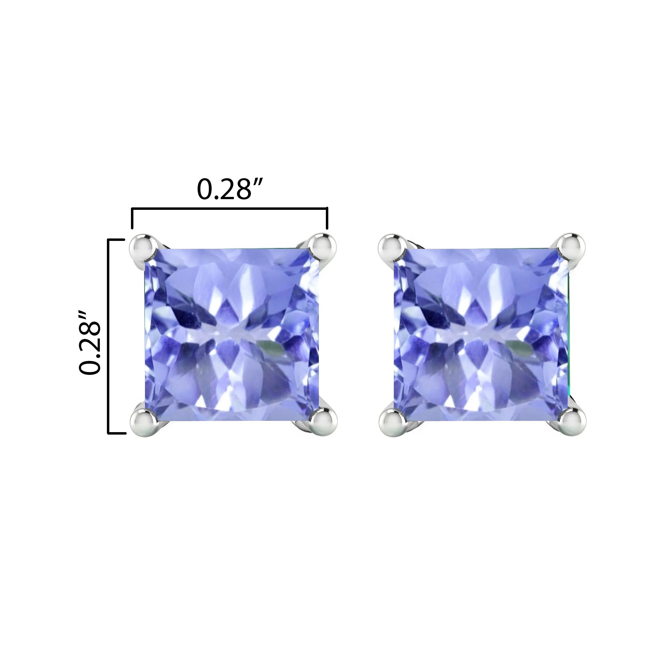V3 Jewelry Sterling Silver with Natural Tanzanite Stud Earrings sold by Zulily product image thumbnail 3