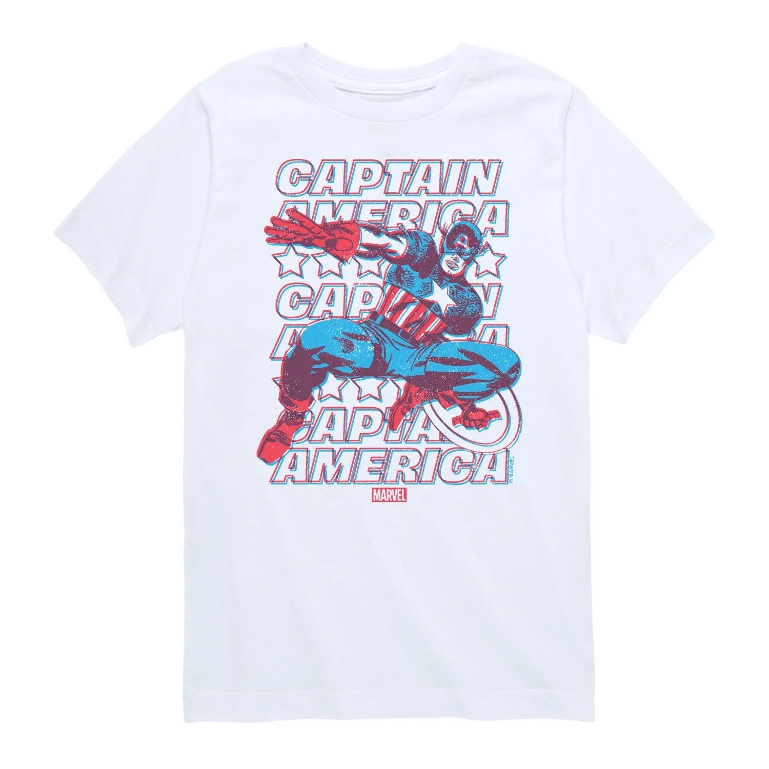 Boys Captain America 3D Short Sleeve Tee sold by Zulily