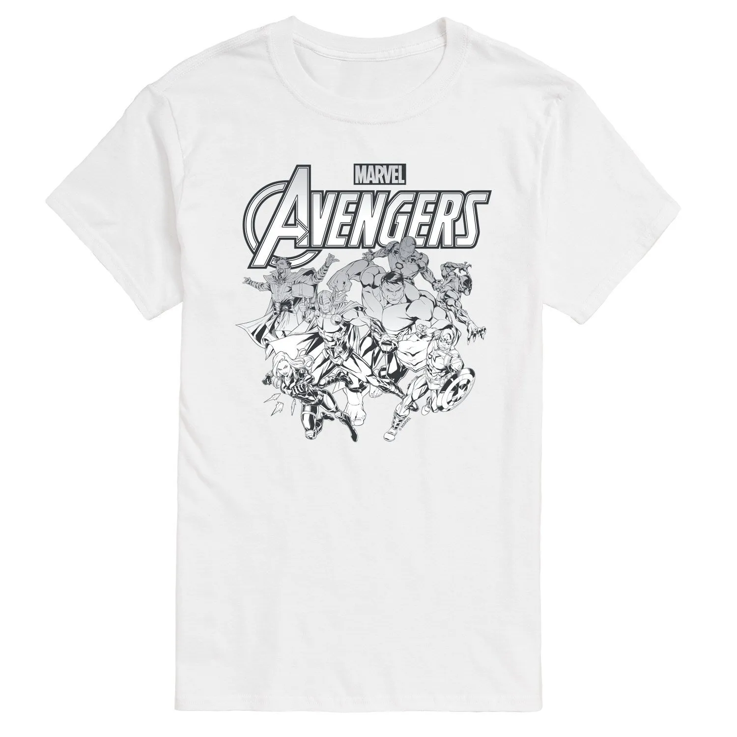 Men's The Avengers Group Logo Short Sleeve Tee sold by Zulily