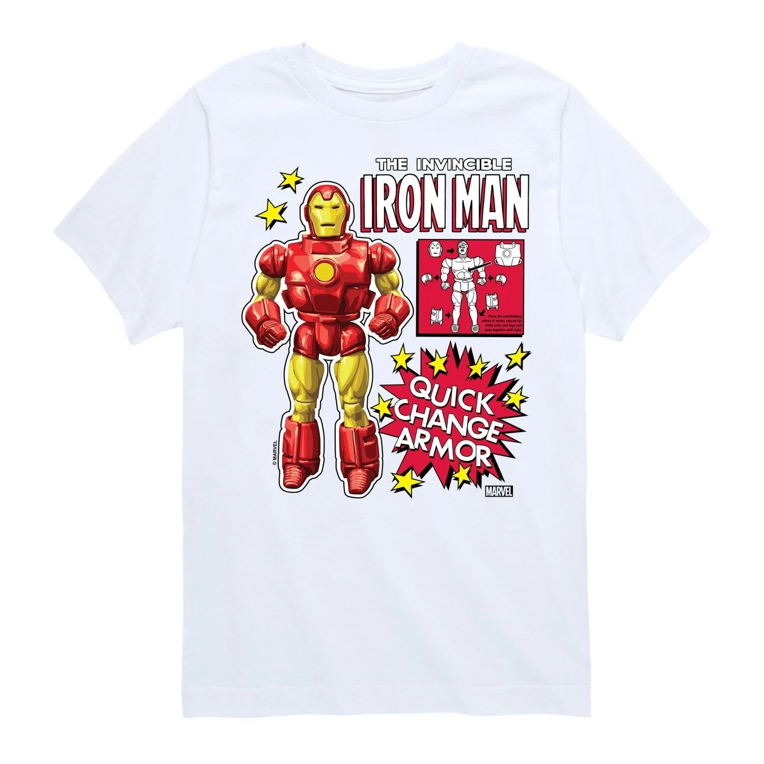 Boys Iron Man Action Figure Short Sleeve Tee sold by Zulily