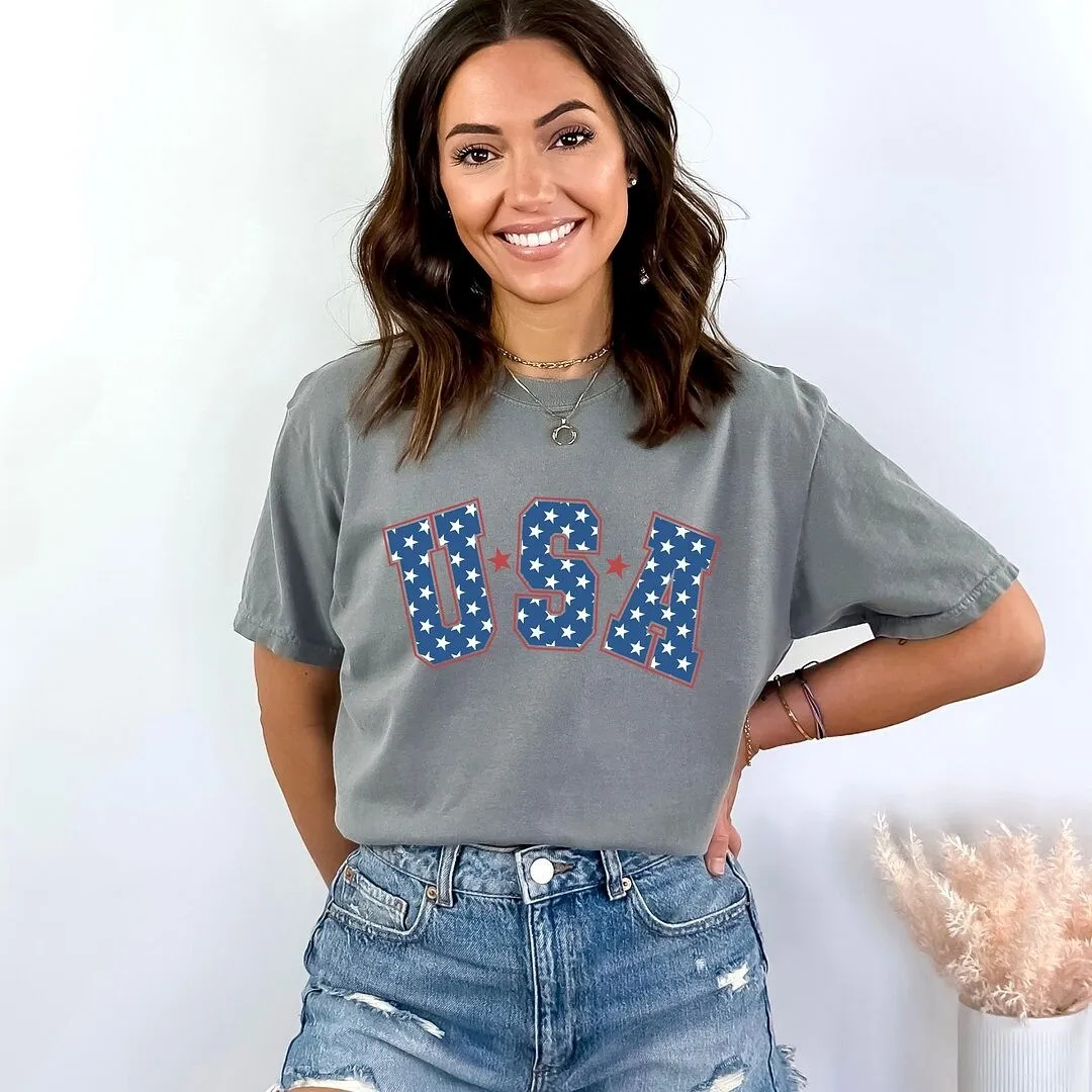 Retro USA Stars Garment Dyed Tee sold by Zulily product image thumbnail 2