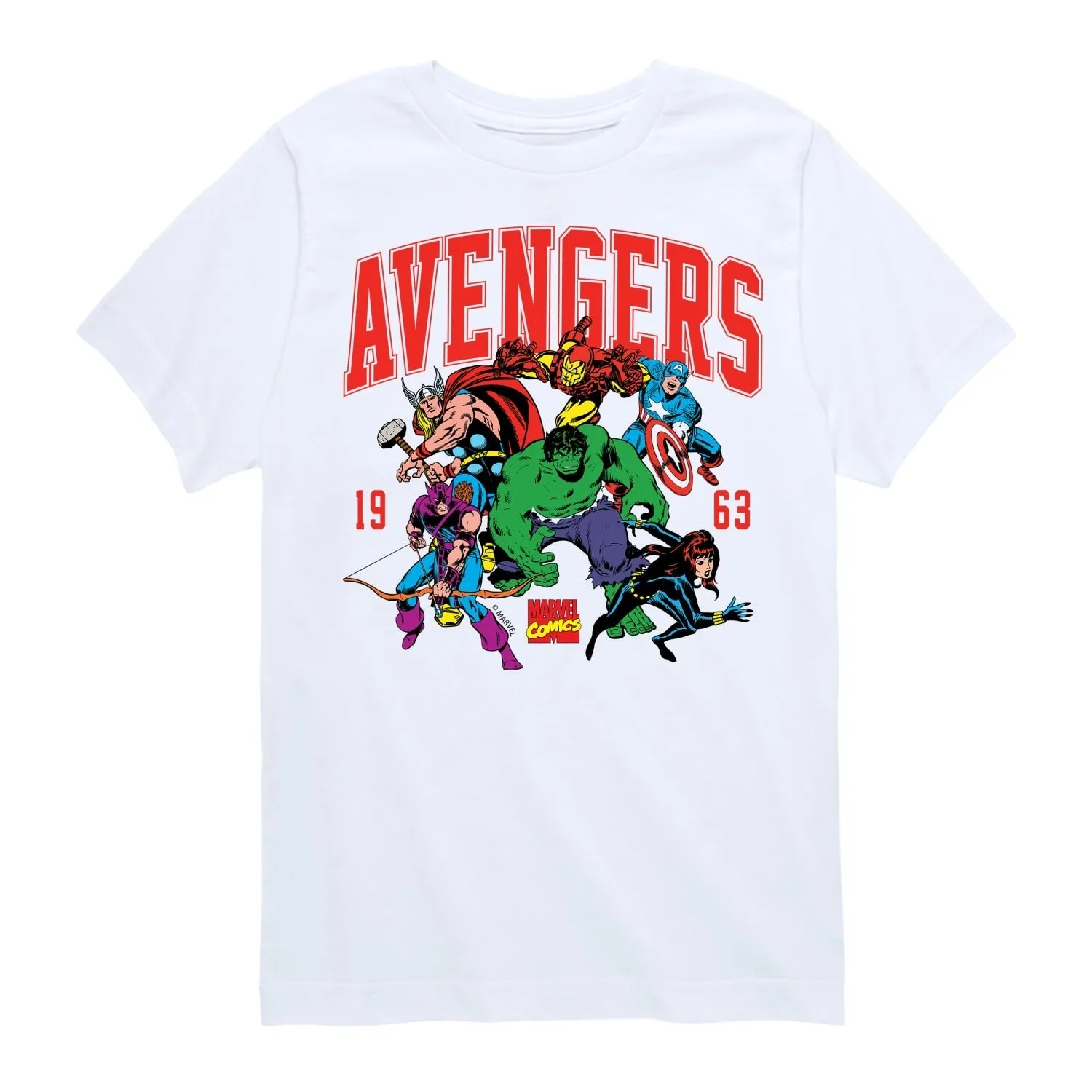 Boys The Avengers Collegiate Short Sleeve Tee sold by Zulily