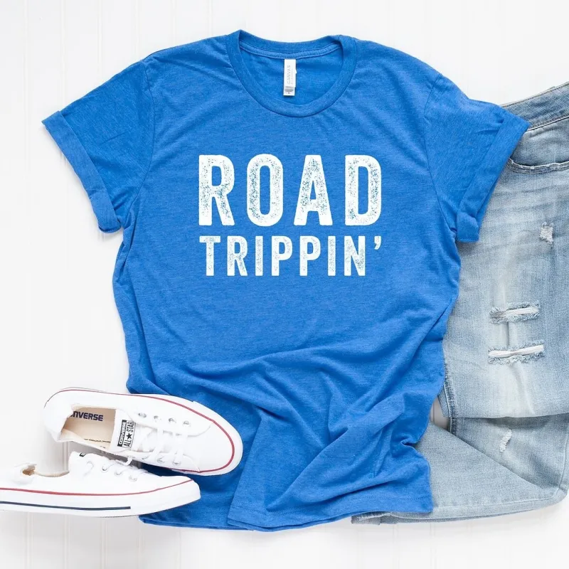 Road Trippin' Short Sleeve Crewnneck Tee sold by Zulily