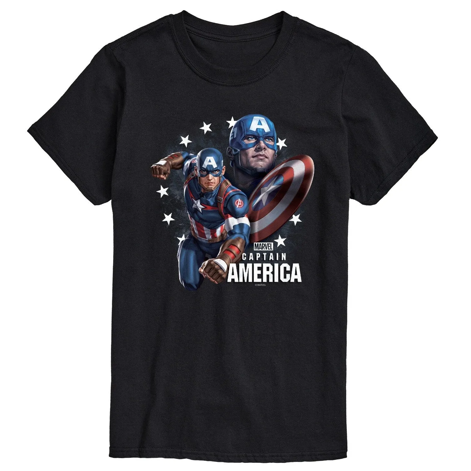 Men's Captain America Short Sleeve Tee sold by Zulily