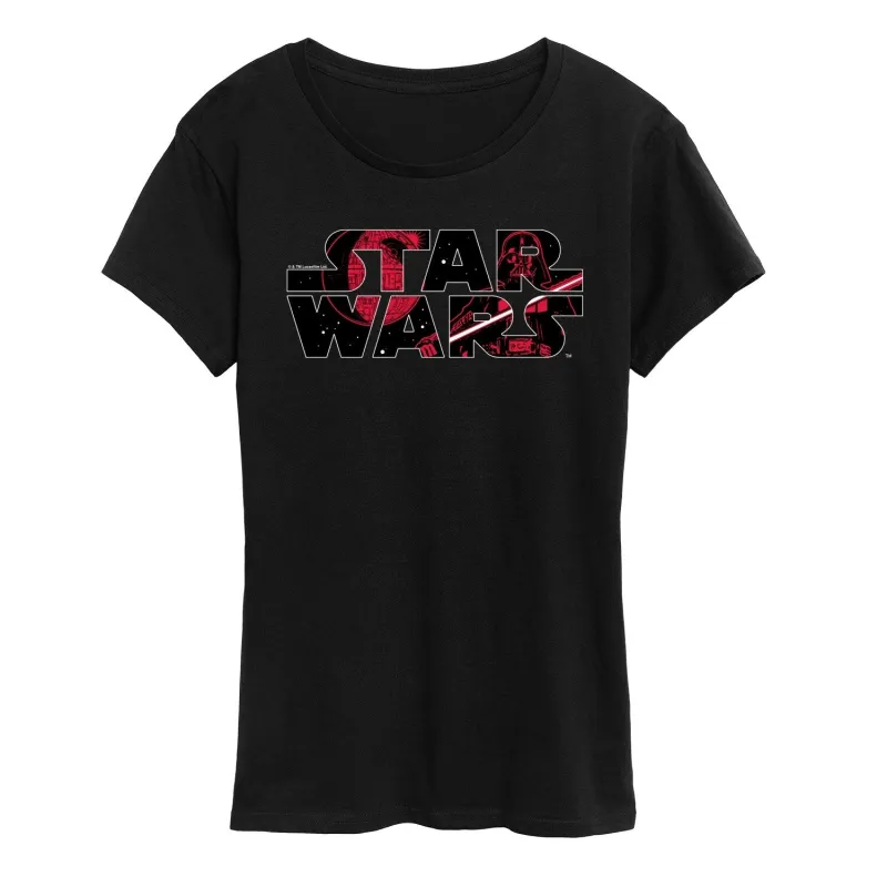 Women's Star Wars Logo Vadar Short Sleeve Tee sold by Zulily