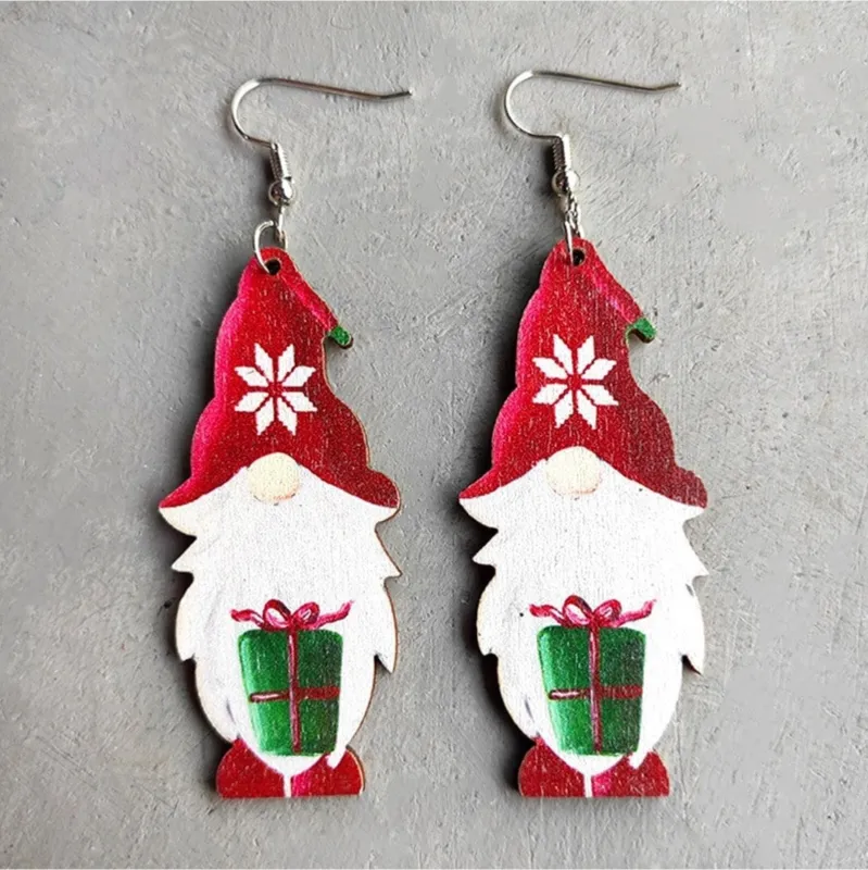 Gnome With Present & Winter Hat Drop Earrings sold by Zulily