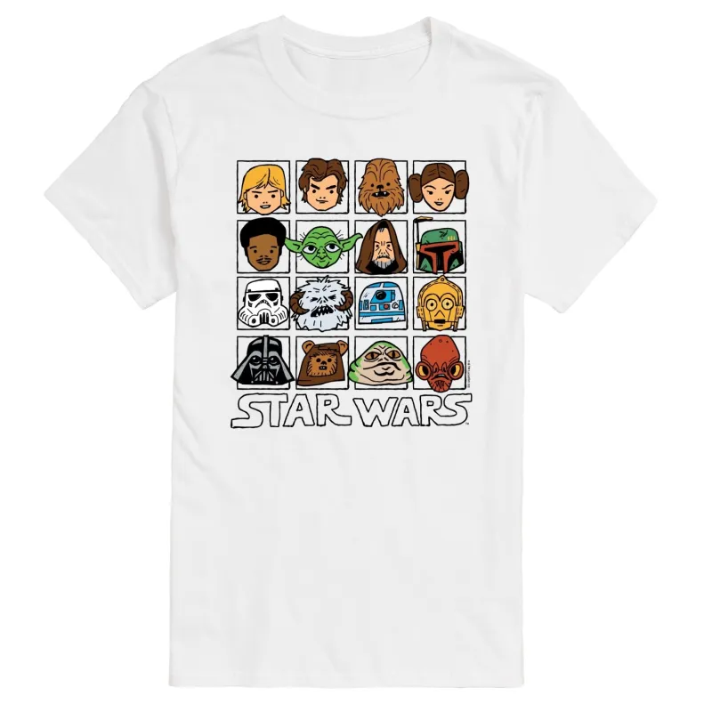 Men's Star Wars Face Grid Short Sleeve Tee sold by Zulily