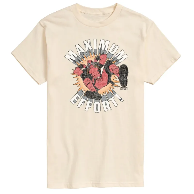 Men's Deadpool Maximum Effort Short Sleeve Tee sold by Zulily