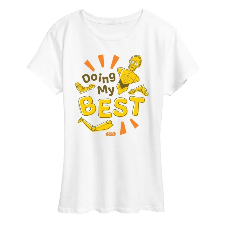 Women's Star Wars Doing My Best Short Sleeve Tee sold by Zulily