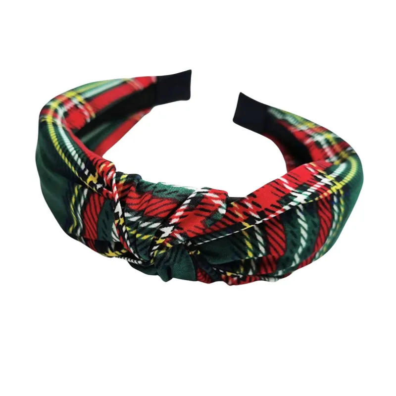 Red & Green Tartan Plaid Knotted Headband sold by Zulily