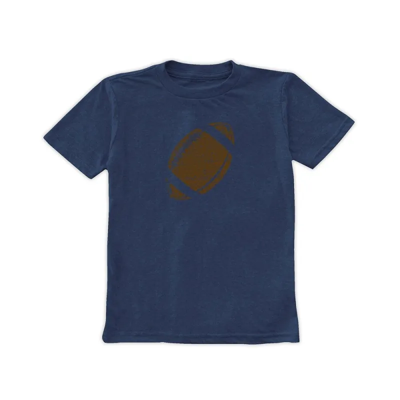 Weathered football tee sold by Zulily