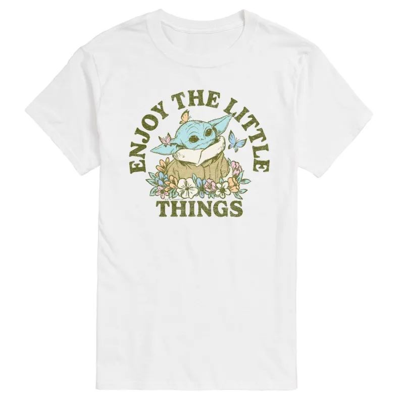 Men's The Mandalorian Enjoy The Little Things Short Sleeve Tee sold by Zulily