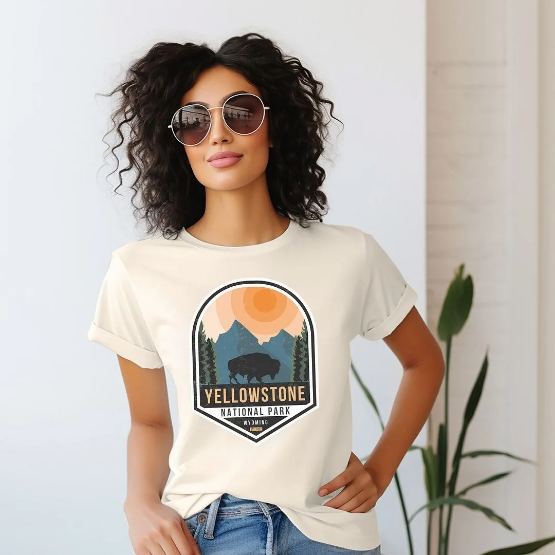 Yellowstone National Park Badge Short Sleeve Crewnneck Tee sold by Zulily product image thumbnail 3