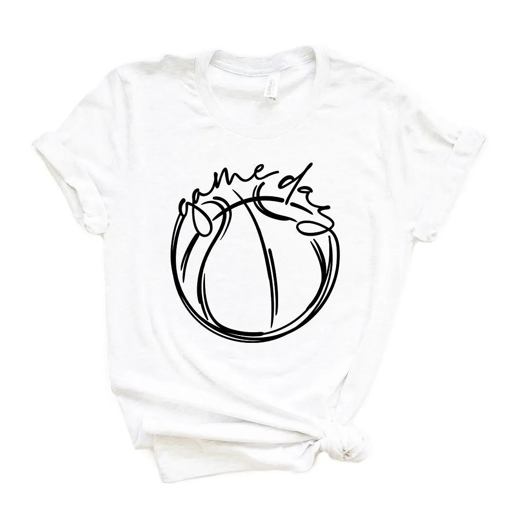 Game Day Basketball Short Sleeve Crewnneck Tee sold by Zulily product image thumbnail 2