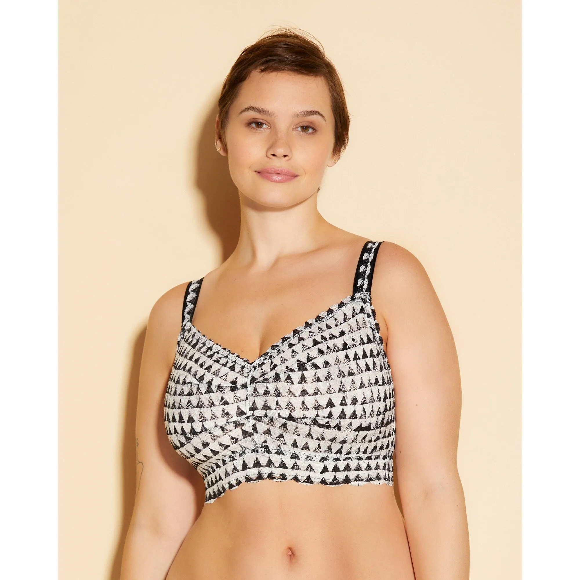 Never Say Never Printed Super Curvy Bralette sold by Zulily product image thumbnail 4