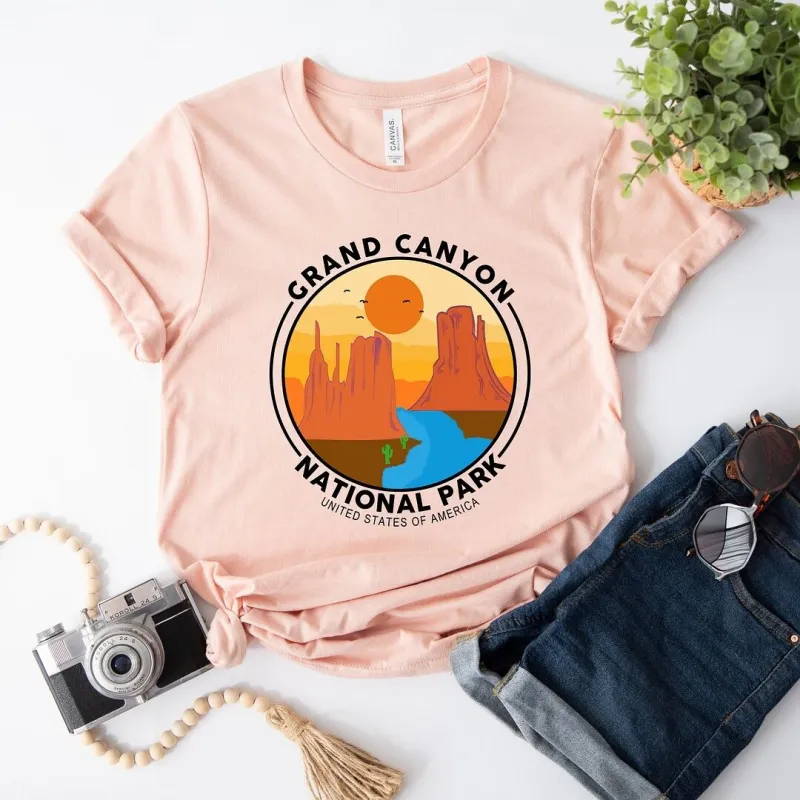 Grand Canyon National Park Badge Short Sleeve Crewnneck Tee sold by Zulily
