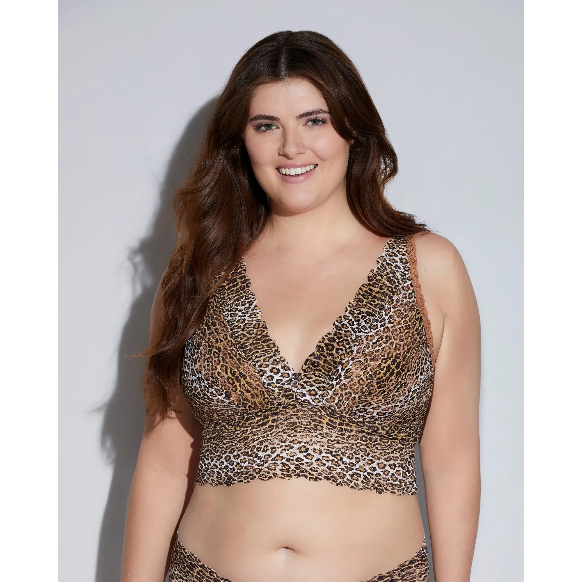 Never Say Never Printed Plungie Longline Bralette Extended sold by Zulily product image thumbnail 2