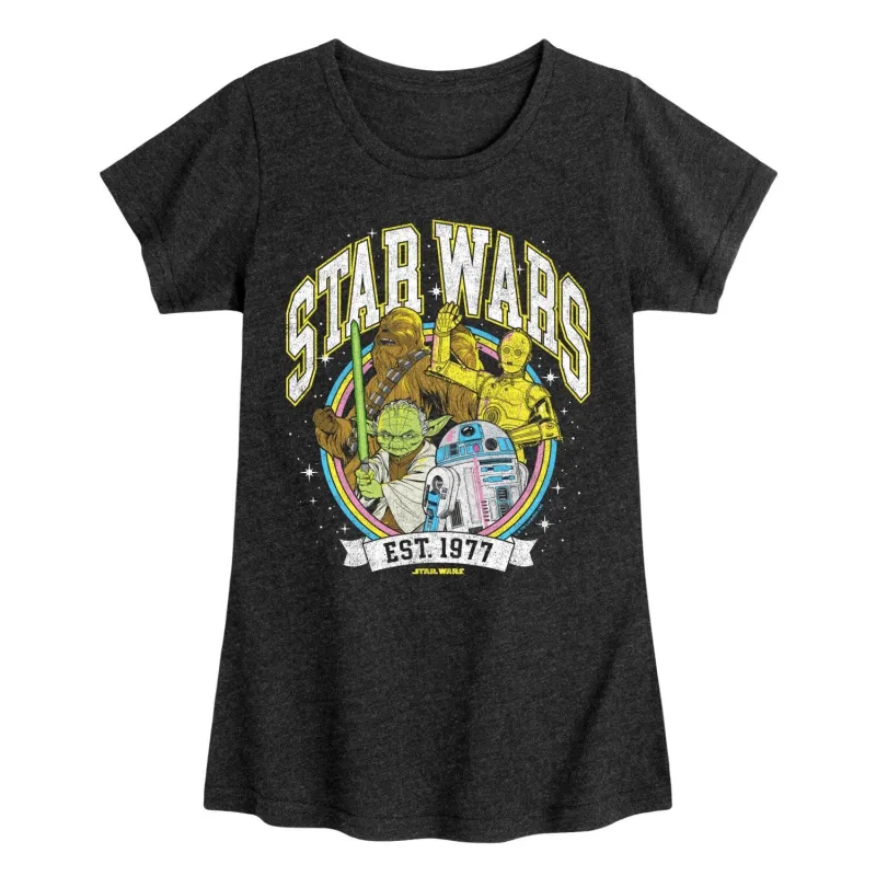 Girl's Star Wars Collegiate Short Sleeve Tee sold by Zulily
