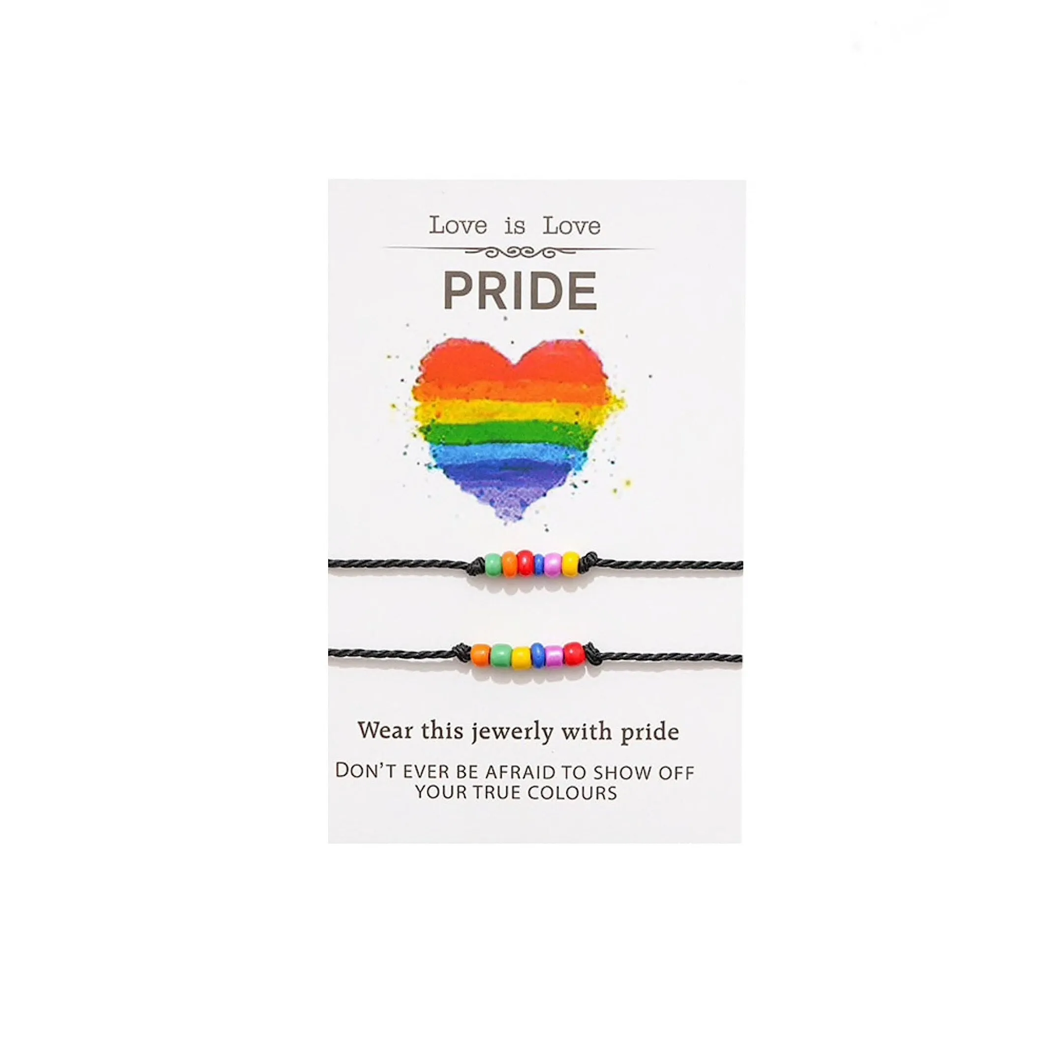 Pride Beaded Bracelet Set - 5" to 9" sold by Zulily