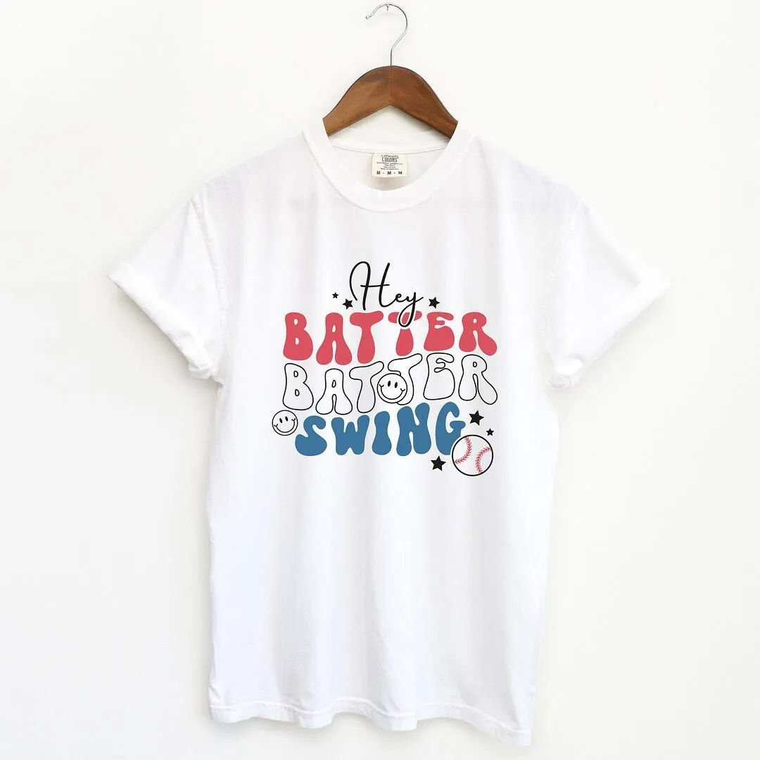 Batter Batter Red White Blue Garment Dyed Tee sold by Zulily