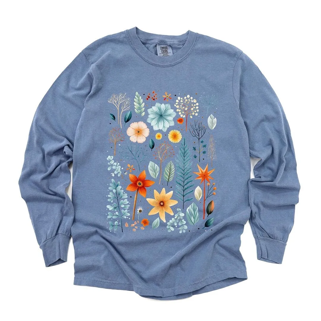 Winter Floral Garment Dyed Long Sleeve sold by Zulily product image thumbnail 2