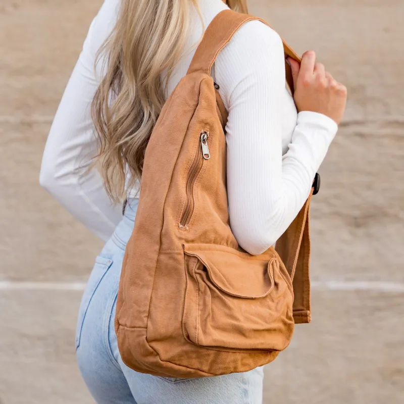 Oversized Canvas Sling sold by Zulily