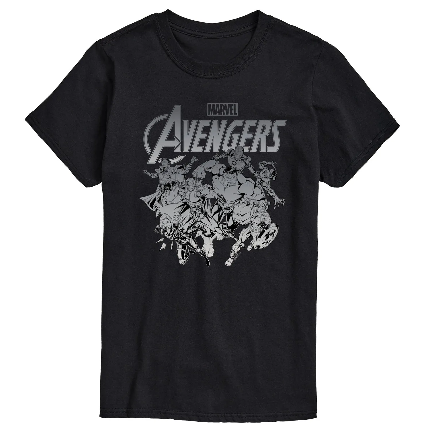 Men's The Avengers Group Short Sleeve Tee sold by Zulily