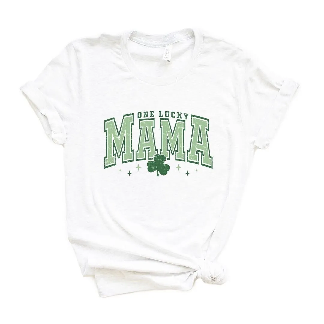 Lucky Mama Varsity Clover Short Sleeve Crewnneck Tee sold by Zulily product image thumbnail 2