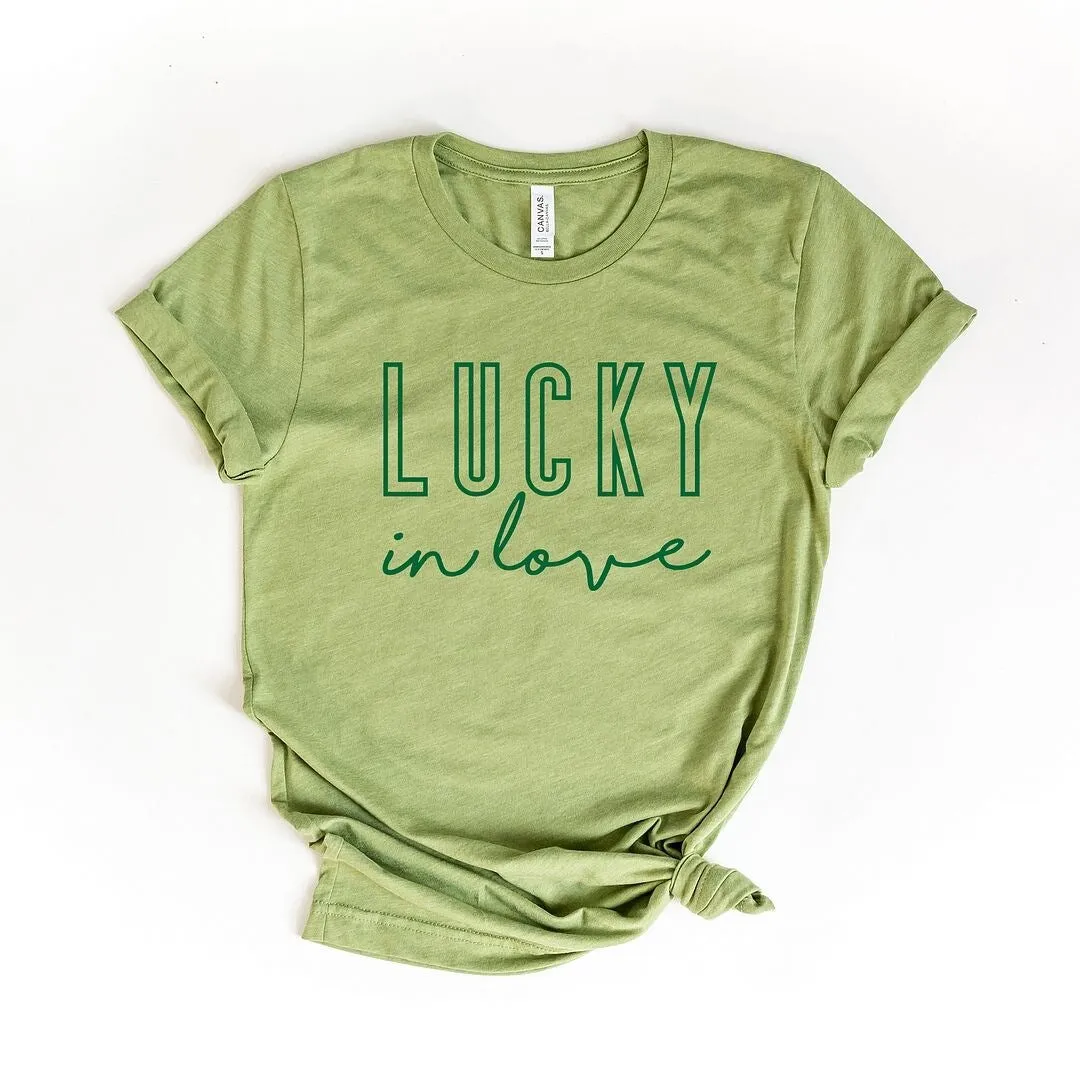 Lucky In Love Short Sleeve Crewnneck Tee sold by Zulily product image thumbnail 2