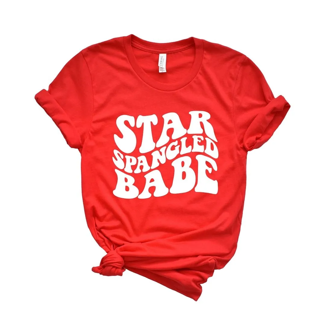 Star Spangled Babe Short Sleeve Crewnneck Tee sold by Zulily product image thumbnail 2