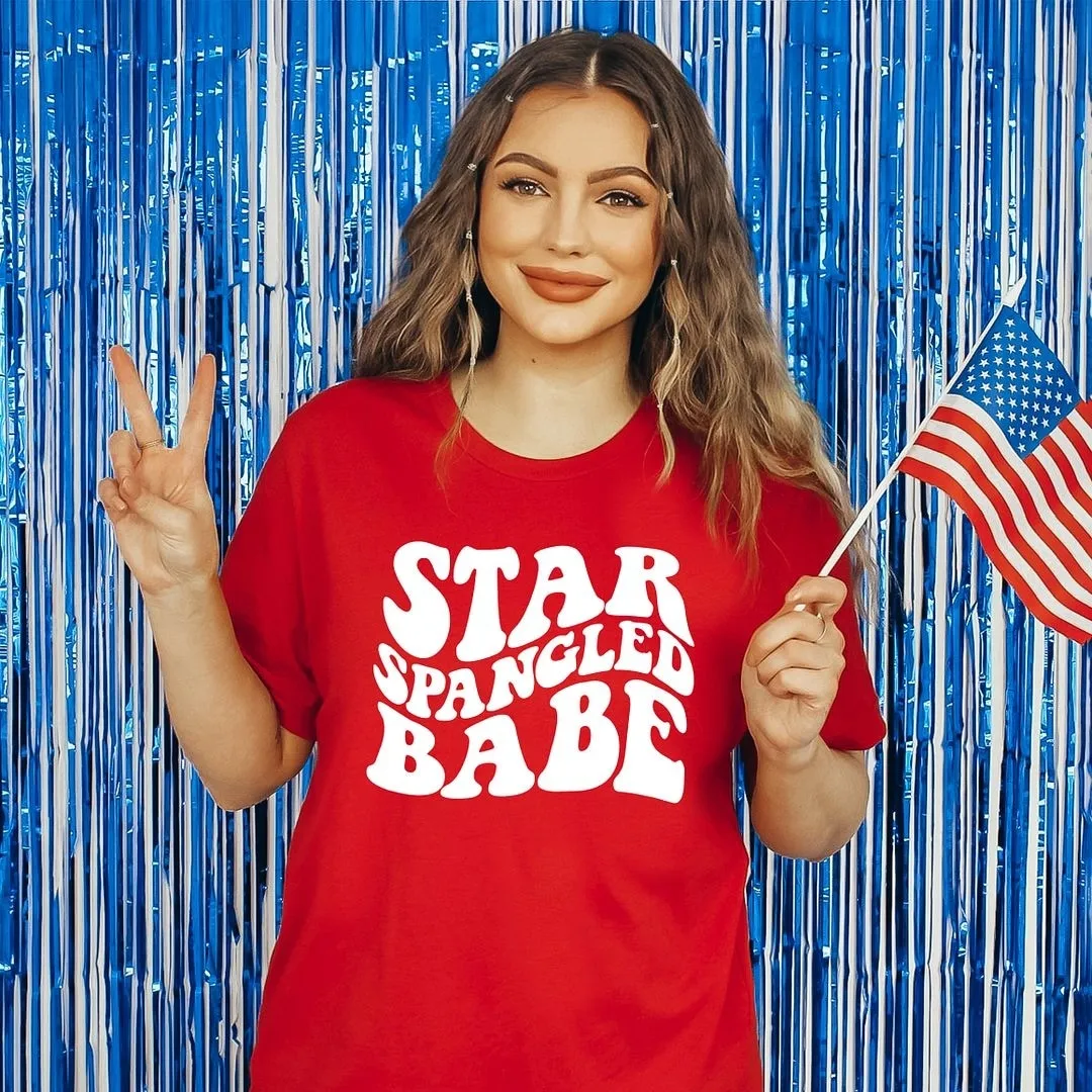 Star Spangled Babe Short Sleeve Crewnneck Tee sold by Zulily product image thumbnail 3