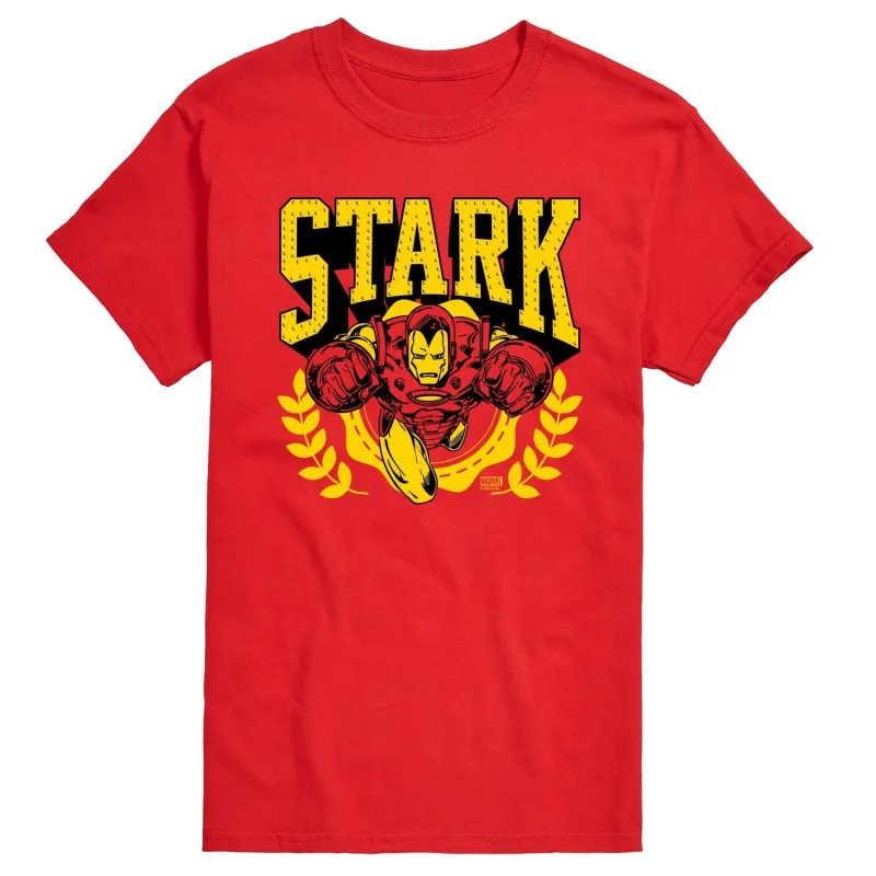Men's Iron Man Stark Collegiate Short Sleeve Tee sold by Zulily