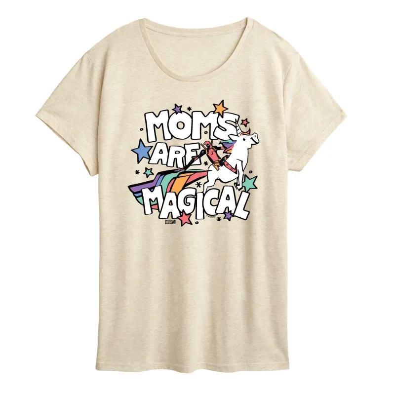 Women's Deadpool Moms Are Magical Short Sleeve Tee sold by Zulily